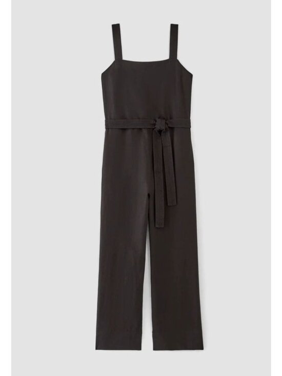 Everlane Pants - Everlane The Linen Side-Button Jumpsuit Women's Size 6 in Black New With Tags!